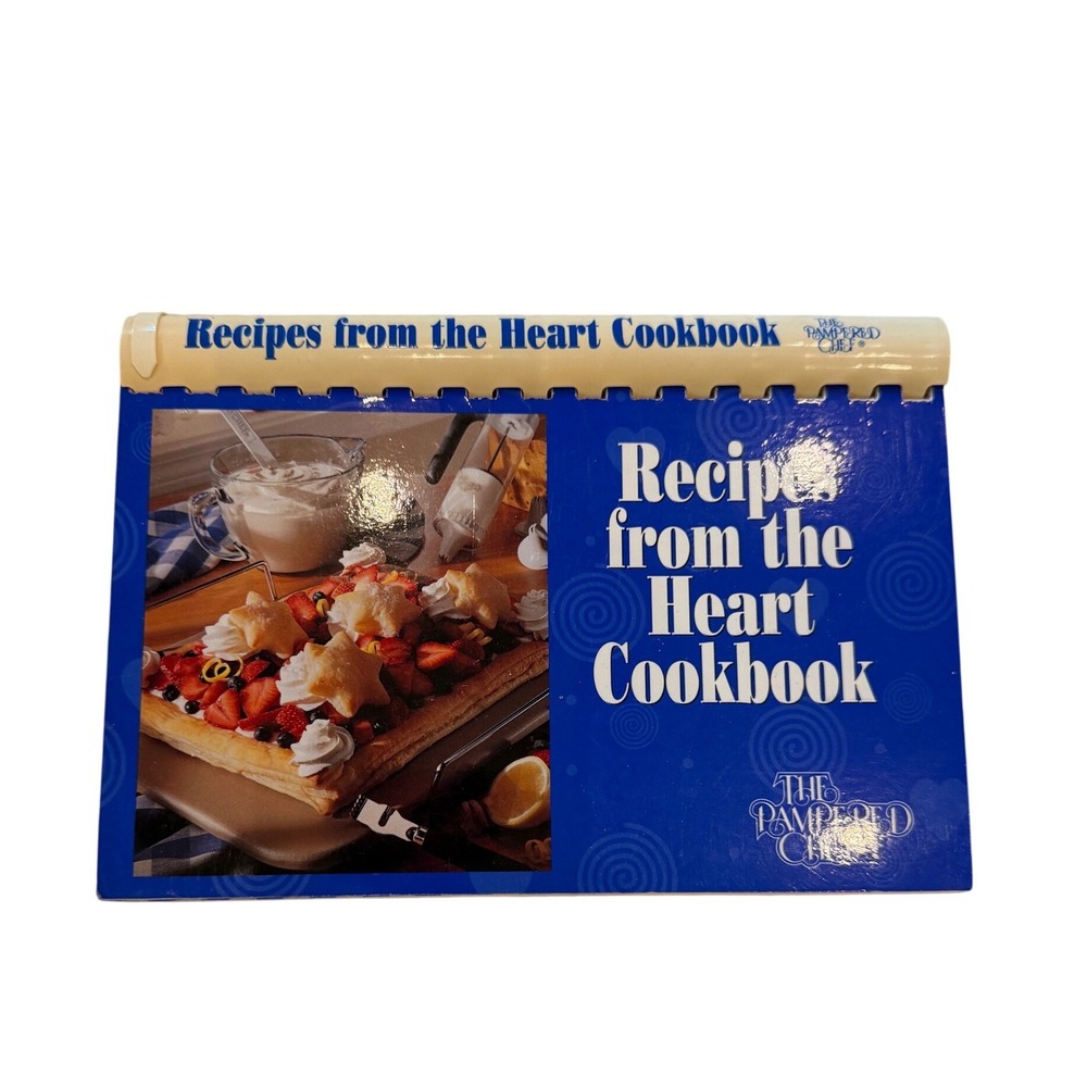 Pampered Chef Recipes from the Heart Cookbook 1997 Spiral Bound Vintage
